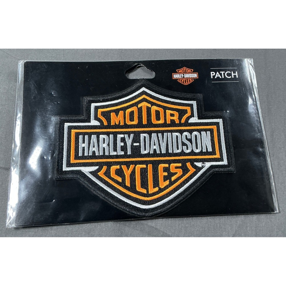 Harley-Davidson Bar & Shield Logo Embroidered Sew-On Patch 5.6 Inch 682608011413